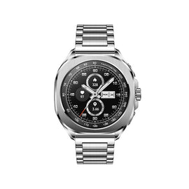Luxury Stainless Steel Smart Watch, Hybrid Chronograph Design with Health & Fitness Tracking