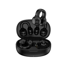 Load image into Gallery viewer, Clip-On Open-Ear Bluetooth Earbuds with Interchangeable Earhooks, Wireless Sport Headphones with Charging Case